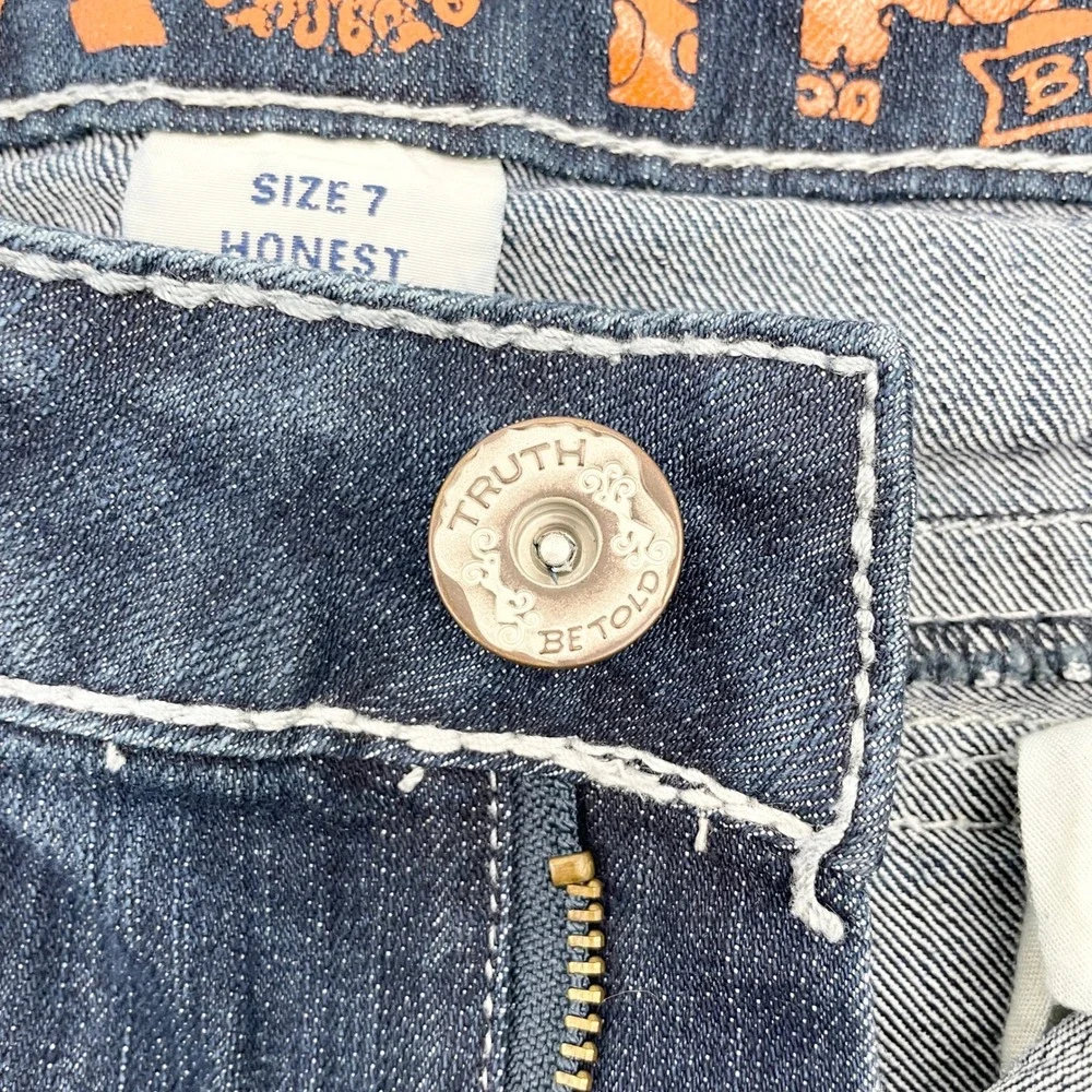 Truth Be Told Low Rise Jeans Size 7 Y2K Western Cowgirl McBling Indie Festival‎